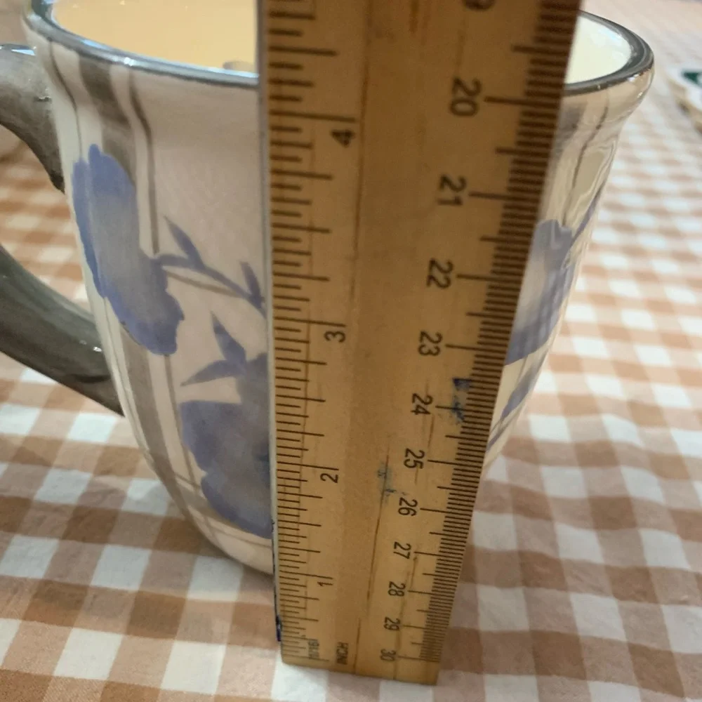 Pfaltzgraff Blue Floral Mugs Set - Picture 10 of 11